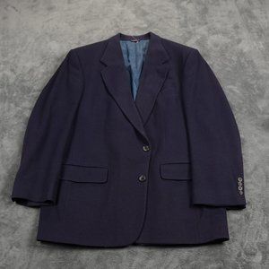 Payne Stewart  100% Cashmere Blazer Mens 46 - 47 inch chest Navy Blue two button